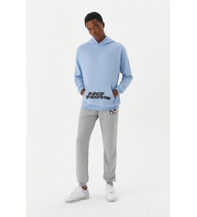 No Fear Erkek Sweatshirt Kapüşonlu Mavi M500218