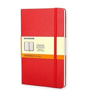 Moleskine Sert Kapak Defter Kırmızı (Çizgili - 13x21)