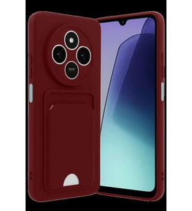 Redmi 14C Kelvin Kartvizitli Silikon - Bordo