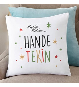 Kişiye Özel Mutlu Seneler İsme Özel Yastık