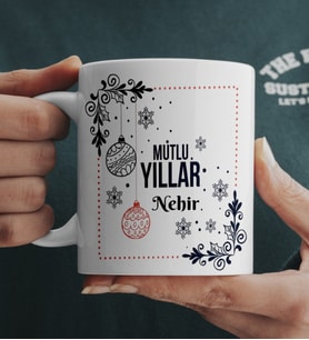 Kişiye Özel Yılbaşı Mesajlı Kupa