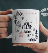 Kişiye Özel Yılbaşı Mesajlı Kupa