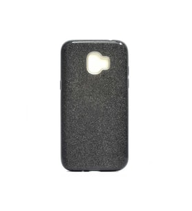 Samsung Galaxy J2 Pro 2018 Uyumlu Kılıf Zore Shining Silikon (Siyah)