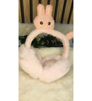 PELUŞ KULAKLIK. KATLANABILIR KULAKLIK. HER YAŞA UYGUN. (Pembe)