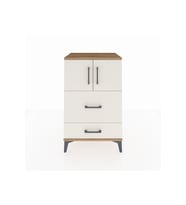 Hyperion Komodin Tek Raflı 2 Çekmeceli 2 Kapaklı 60x44x96 Çam-Aytaşı