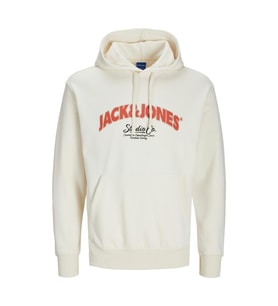Jack & Jones 12267584 Jorbronx Arch Big Sweat Hood Ub Beyaz