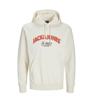 Jack & Jones 12267584 Jorbronx Arch Big Sweat Hood Ub Beyaz