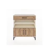 Arges Şifonyer 3 Raflı Tek Çekmeceli 2 Kapaklı 88x30x96 Aytaşı-Çam