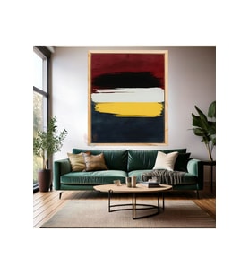 Soyut Temalı Ahşap Çerçeveli MDF Tablo Modern Sade Şık Salon Tablosu Ev Duvar Tablosu Ev Hediyesi (Ahşap)