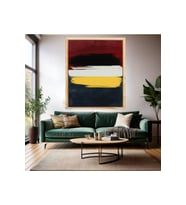 Soyut Temalı Ahşap Çerçeveli MDF Tablo Modern Sade Şık Salon Tablosu Ev Duvar Tablosu Ev Hediyesi (Ahşap)