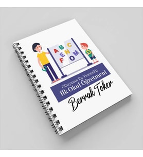 İlk Okul Öğretmeni Tasarımlı Defter