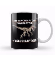 Distanceraptor Timeraptor Velociraptor Pun Kupa Bardak Porselen