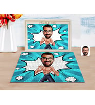BK Gift Kişiye Özel Bruce Lee Karikatürlü 1000 Parça Profesyonel Puzzle-1