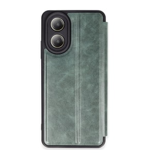 Oppo A38 Kılıf Flip Cover - Koyu Yeşil