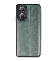 Oppo A38 Kılıf Flip Cover - Koyu Yeşil