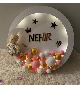 led ışıklı kapı süsü