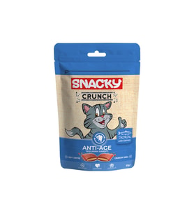 Snacky Kedi Crunch Ödül Anti-age Yaşlanma Karşıtı Somonlu Kedi Ödülü 60gr