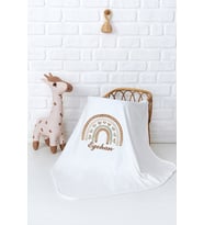 Pia Baby Premium %100 Pamuk Çift Kat Penye Bebek Battaniyesi 80x80 cm 5043-11 (Krem)