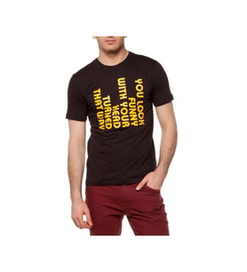 Tshirthane Your Look Komik Baskılı Erkek Dar Kesim Slim Fit t-shirt