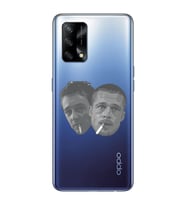 Oppo A74 Uyumlu Fight Club Desenli Şeffaf Telefon Kılıfı