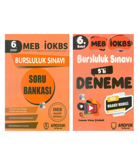 Ardışık Yayınları 6.Sınıf Bursluluk Soru Bankası ve Deneme Seti 2 Kitap