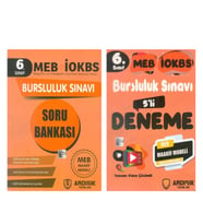 Ardışık Yayınları 6.Sınıf Bursluluk Soru Bankası ve Deneme Seti 2 Kitap