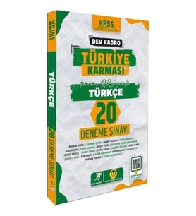 Tasarı Yayınları KPSS Türkiye Karması Türkçe 20 Deneme