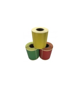 RENKLİ TERMAL BARKOD ETİKETİ 75X100 500´LÜ (KIRMIZI)