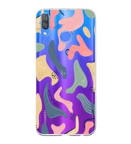 Huawei Y9 2019 Uyumlu Kapak Abstrackt Tasarımlı Şeffaf Silikon Kılıf
