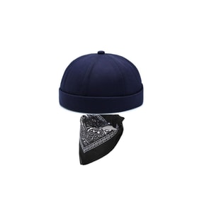 Bandana Kombinli Ayarlanabilir Yazlık Takke Şapka Retro Şapka Kipa Şapka