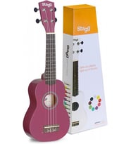 STAGG US-VIOLET (SOPRANO UKULELE VIOLET+BAG)