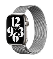 Apple Watch 42mm Uyumlu Kordon Hasır Metal Mıknatıslı Örgü Zore KRD-01 Kayış