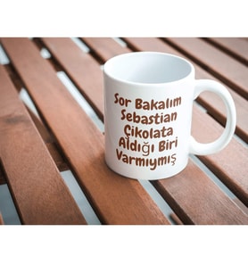 Kişiye Özel Çikolata Tasarımlı Bardak Kupa