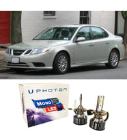 Saab 9-3 Led Xenon Uzun + Kısa Far Ampulü H4 Mono Yeni Seri Beyaz