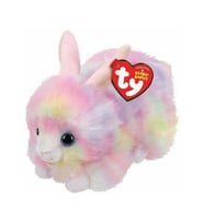 TY Original Beanie Babies Pastel Peluş Tavşan 15 cm (Kırmızı)