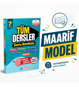 7. Sınıf Tüm Dersler Soru Bankası Maarif Modeli Evrensel İletişim Yayınları
