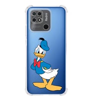 Redmi 10c  Köşe Korumalı Antişok Kapak Donald Duck Tasarımlı Şeffaf  Kılıf