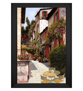 Manzara Temalı Kanvas Tablo 80 x 110 cm Siyah Çerçeve
