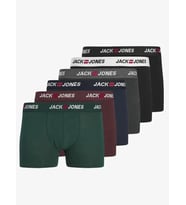 JACK JONES Erkek Büyük Beden 6 Adet Boxer 12295776 4