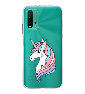 Xiaomi Poco M3 Uyumlu Kapak Unicorn Tasarımlı Şeffaf Silikon Kılıf