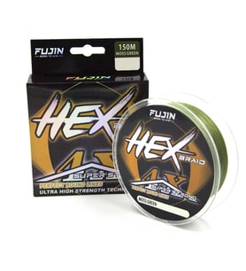 Fujin Hex Braid x4 Moss Green PE İp Olta Misinası 150mt Moss Green-0,12 mm
