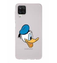 Samsung Galaxy A12  Kapak Donald Duck Tasarımlı Şeffaf Silikon Kılıf