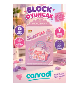 LZ-8846 LOZ MOR ÇANTA 350 PARÇA BLOCK OYUNCAK