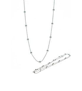 Söğütlü Silver Gümüş 45 cm rodyumlu hepsi top top zincir