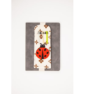 Defter Üstü Kalemlik A5 Lastikli Kalem Tutucu Kumaş Organizer