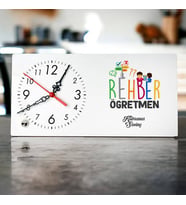 Rehber Öğretmene Hediye Şık Masa Saati