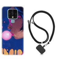 Tecno Camon 16 18P Pova Kılıf Boyun Askılı Silikon Sakız ve Kız 1767