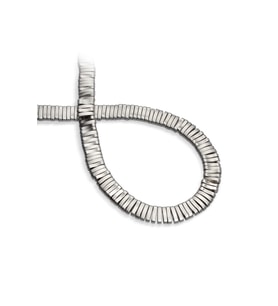 Hematit Doğal Taş Titanyum Çift Delikli 10x2mm Dizi