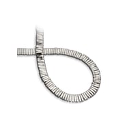 Hematit Doğal Taş Titanyum Çift Delikli 10x2mm Dizi