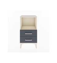 Arges Komodin Tek Raflı 2 Çekmeceli 44x30x80 Aytaşı-Antrasit